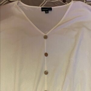 Fortune + Ivy White Button Down Shirt